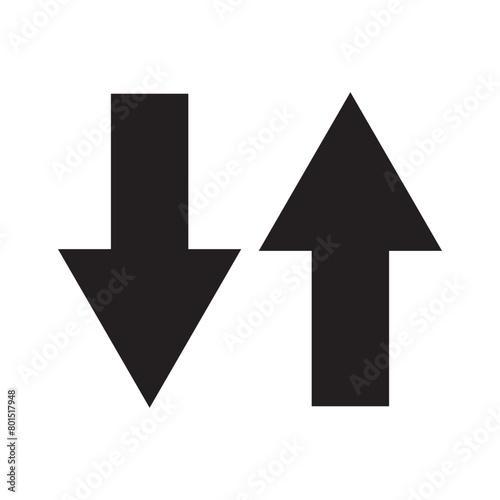 Free Download up and down arrows icon vector - GFXLoad