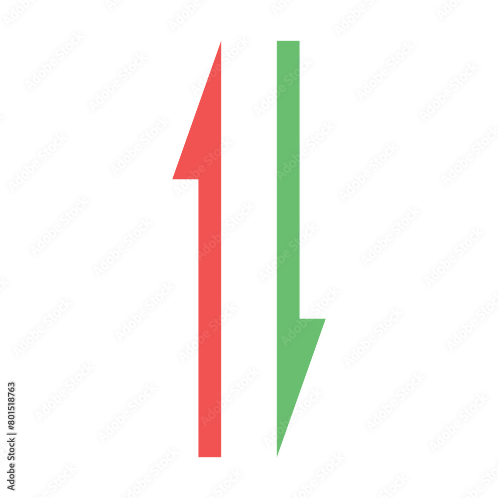 Up and down arrow flat style. illustration icon isolated on white background.554 Up and down arrow flat style. illustration icon isolated on white background.554