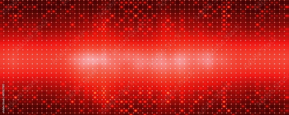 Red LED screen texture dots background display light TV pixel pattern monitor screen blank empty pattern with copy space for product design or text 