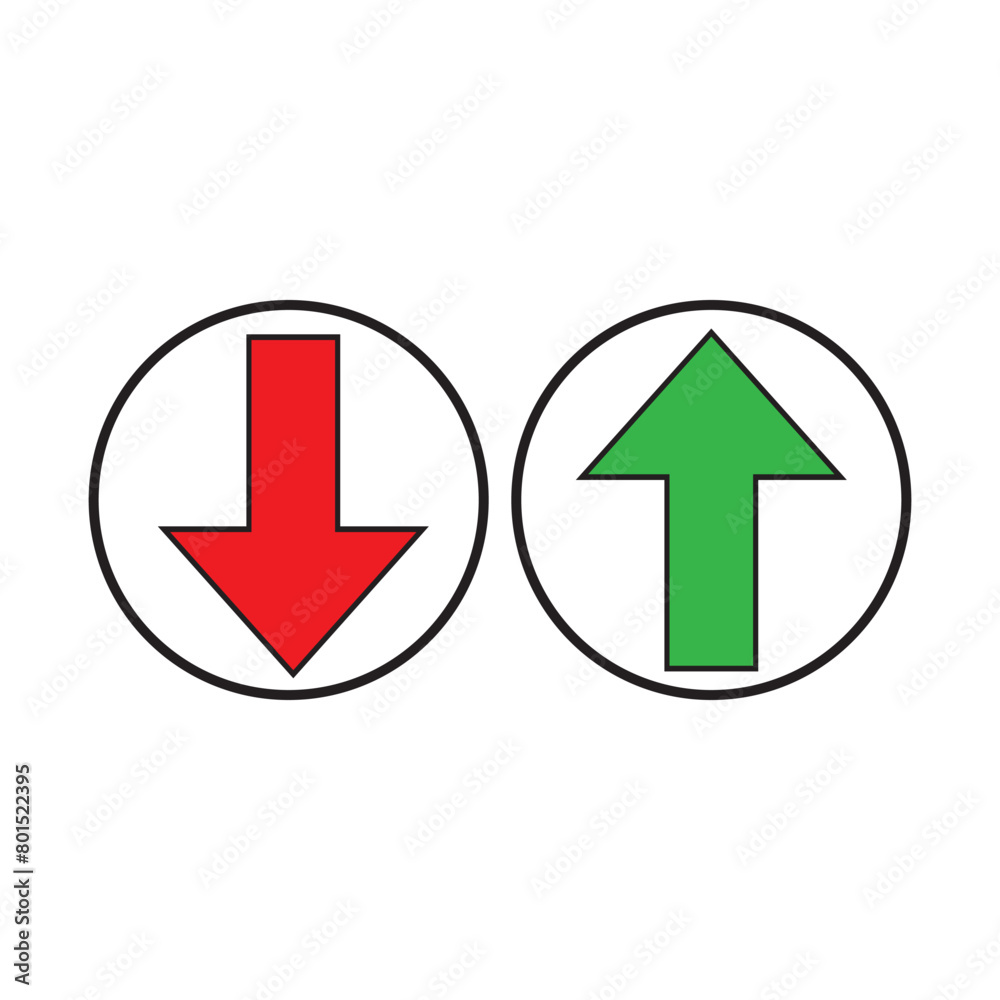 Up and down arrow flat style. illustration icon isolated on white background.554 Up and down arrow flat style. illustration icon isolated on white background.554