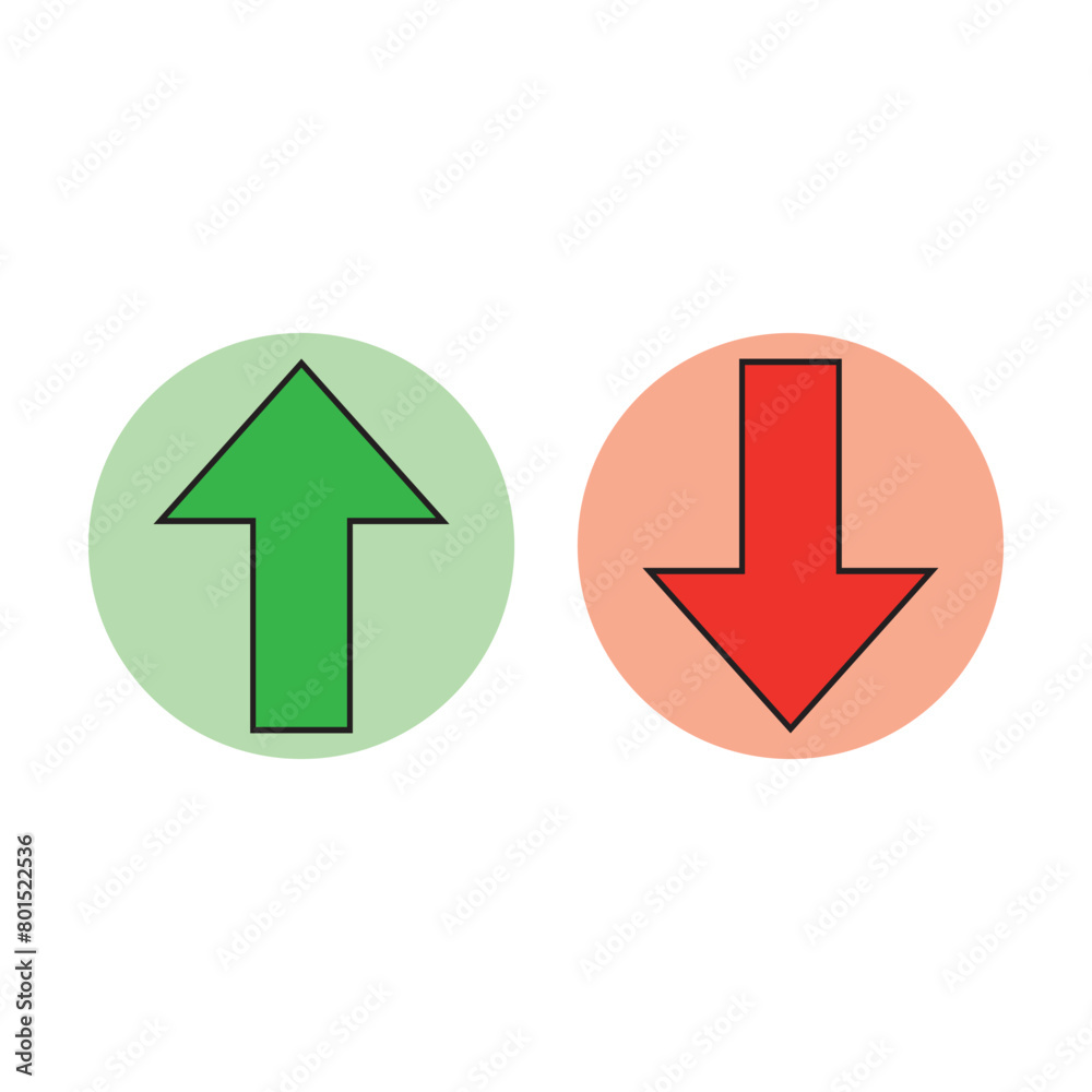 Up and down arrow flat style. illustration icon isolated on white background.554 Up and down arrow flat style. illustration icon isolated on white background.554