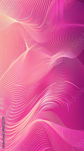 A vibrant pink gradient background with horizontal waves