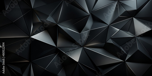 Black white abstract background. Geometric shape. Lines, triangles.