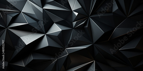 Black white abstract background. Geometric shape. Lines, triangles.