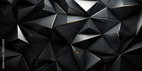 Black white abstract background. Geometric shape. Lines, triangles.