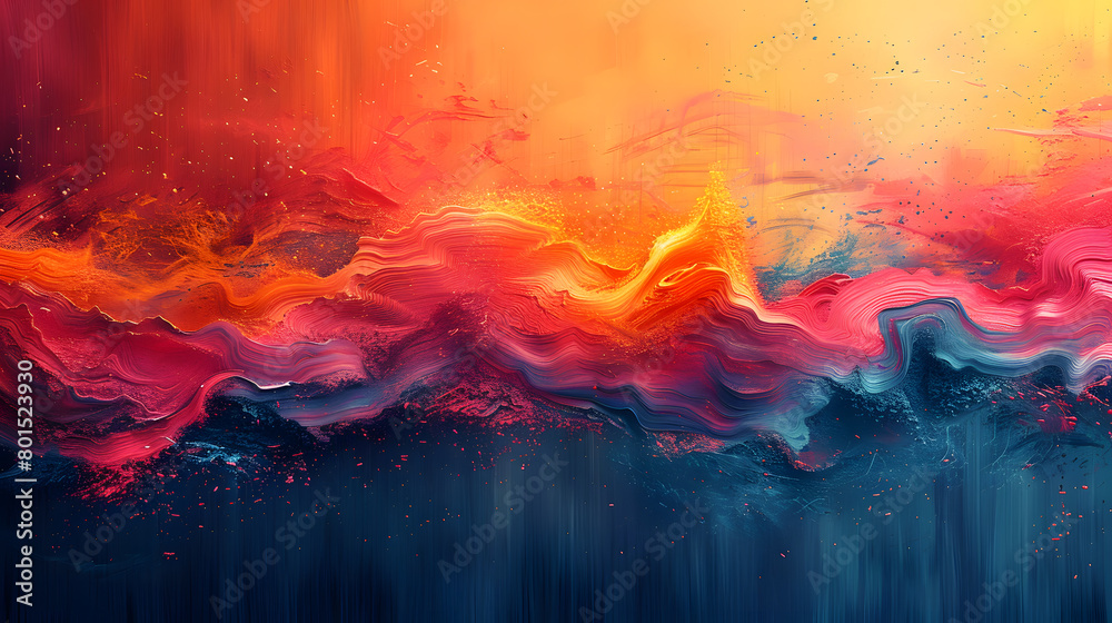 Fototapeta premium Elegant Blue Digital Canvas with Geometric Accents