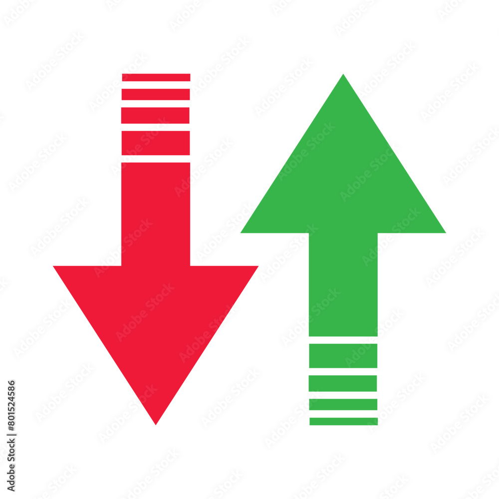 Up and down arrow flat style. illustration icon isolated on white background.554 Up and down arrow flat style. illustration icon isolated on white background.554