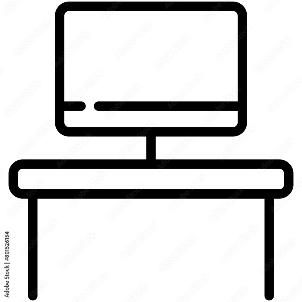 desk line icon desk line icon