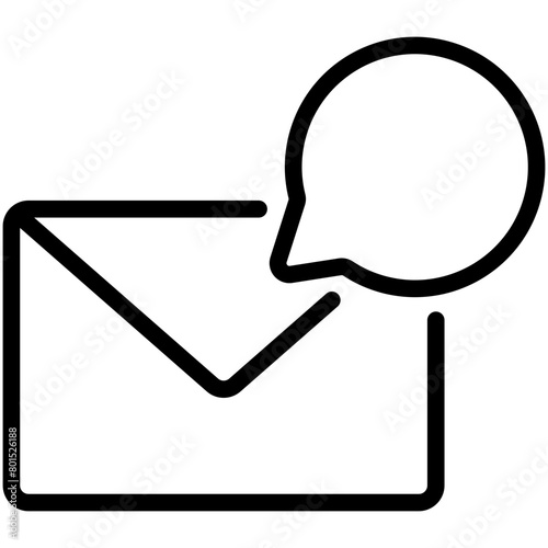 mailbox line icon