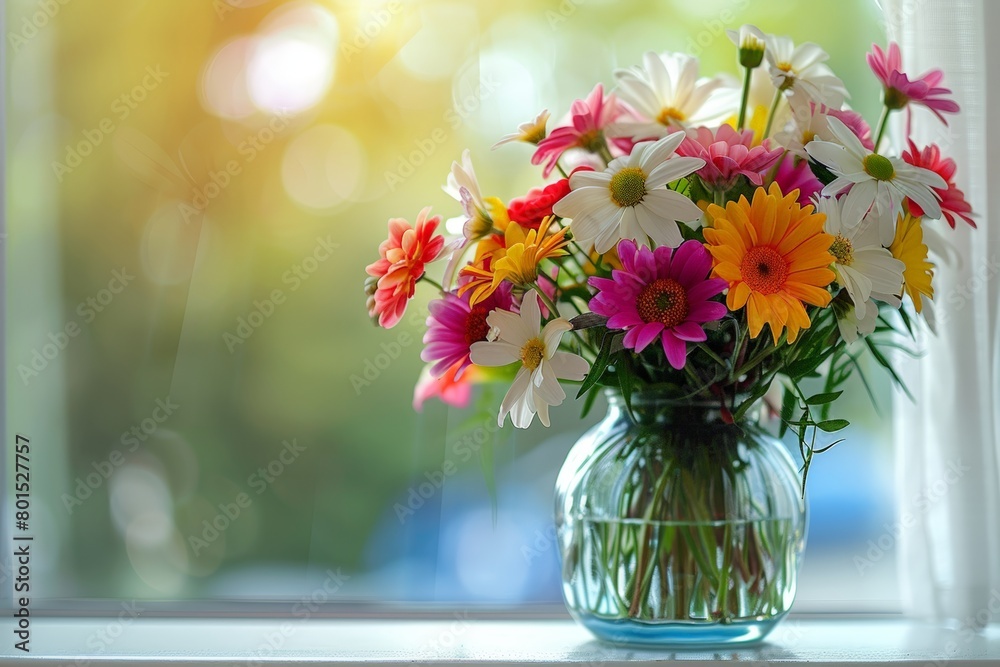 Beautiful bouquet of fresh flowers in vase indoors. Beautiful bouquet of fresh flowers in vase indoors.