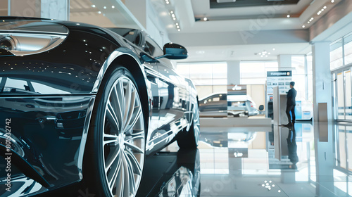Showcasing High-End Vehicle in a Professional Rental Car Store - Quality Service and Reliable Options © John