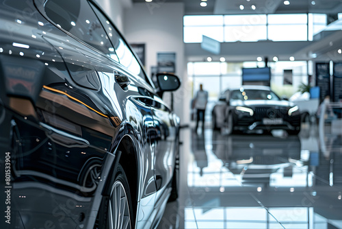 Showcasing High-End Vehicle in a Professional Rental Car Store - Quality Service and Reliable Options