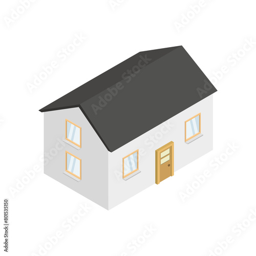Modern house isometric