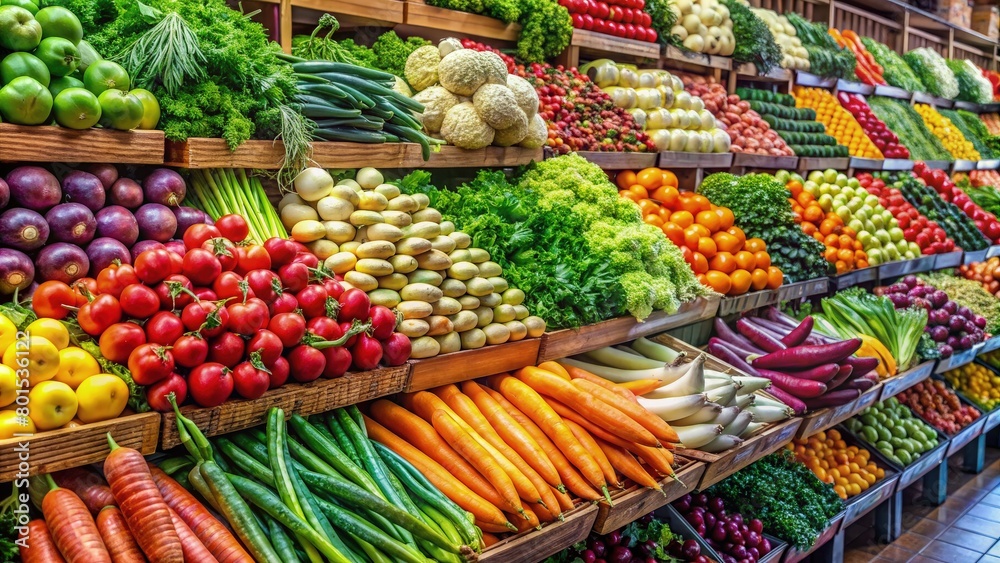 healthy vegetarian food. generative AI