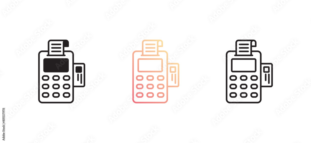 Fototapeta premium Pos icon design with white background stock illustration