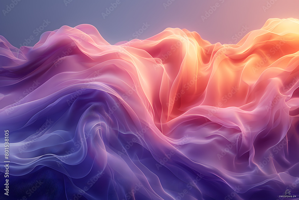 Serene Oasis - Abstract Digital Background