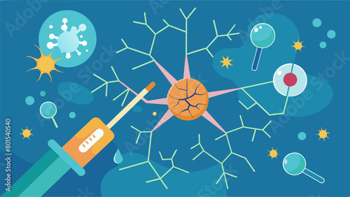 A visualization of ketamines ability to erase the damage caused by chronic stress on nerve cells restoring their resilience and function..