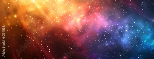 a colorful background with many small dots of light on it