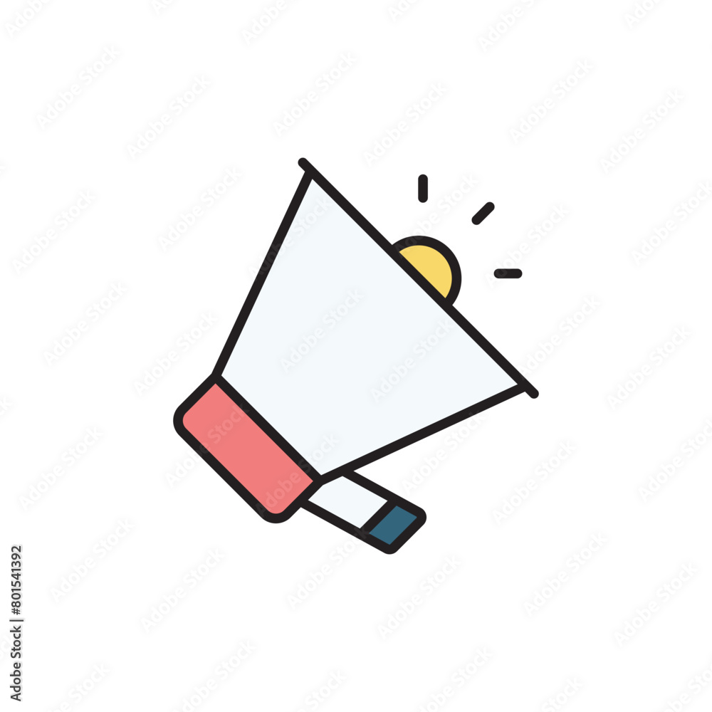 Megaphone icon design with white background stock illustration Megaphone icon design with white background stock illustration