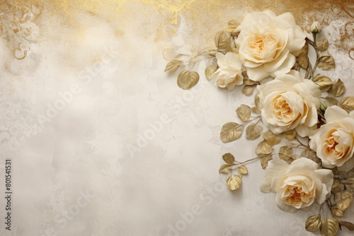 Elegant floral background with vintage roses