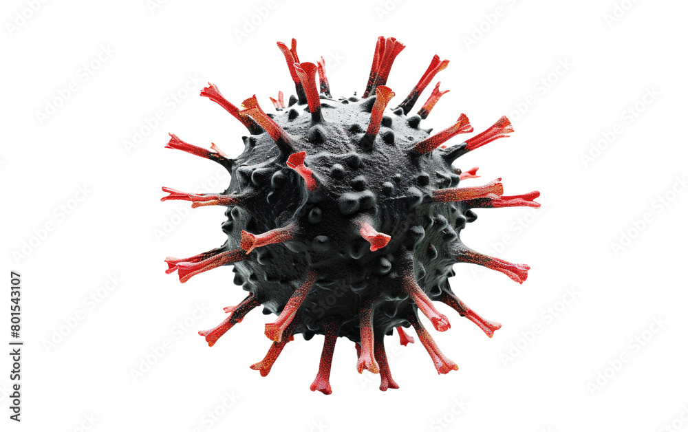 Virus, Dangerous pandemic virus isolated on white or transparent background Virus, Dangerous pandemic virus isolated on white or transparent background