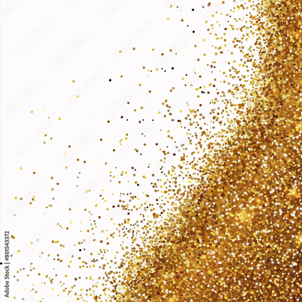 a gold glitter background with a white background