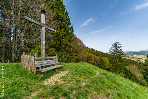 Spring hike to the Alttrauchburg castle ruins via the Sonneckgrat in the Allgau photo