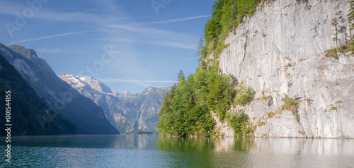 Konigsee lake near Jenner mount in Berchtesgaden National Park, Alps Germany