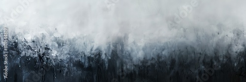painting of a black and white background with a lot of rain drops