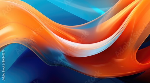 Vibrant abstract waves of color