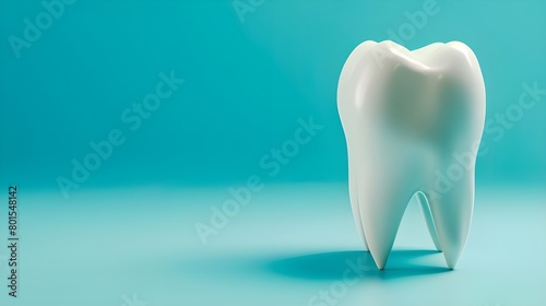 Tooth, health, dentistry concept blue background. dental background.