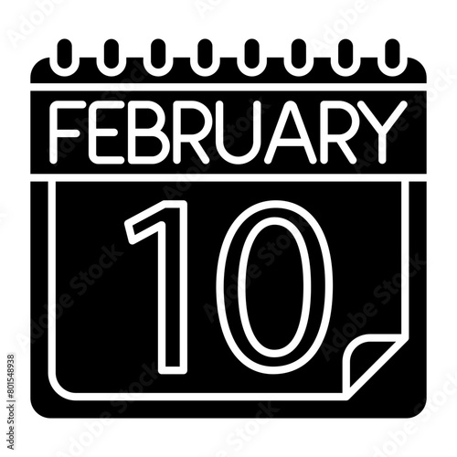 February Icon Design For Personal And Commercial Use