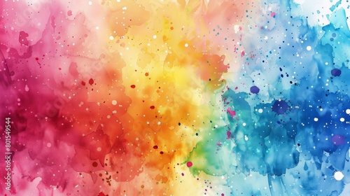 A watercolor painting of a rainbow.