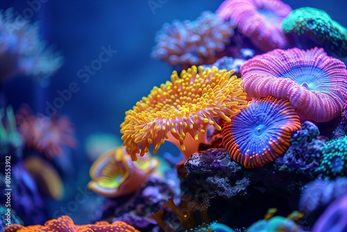 Vibrant Coral Reef Ecosystem in Stunning Underwater Scene