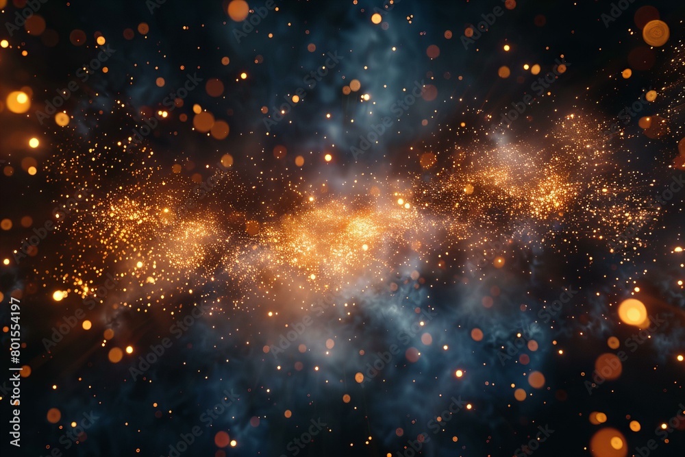Stunning Golden Fireworks Burst Against a Dark Sky Stunning Golden Fireworks Burst Against a Dark Sky