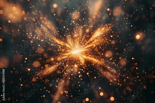 Stunning Firework Explosion on a Dark Background photo