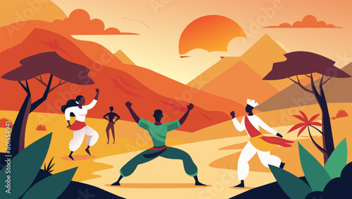 In the hills of an African savannah villagers use the fluid movements of kung fu as a form of mediation to connect with nature.