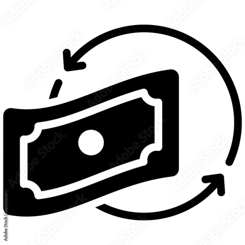 cash flow solid icon