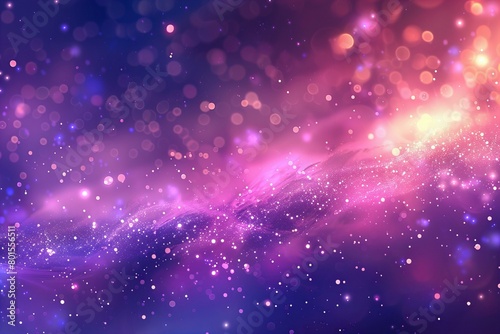 Ethereal Purple and Pink Bokeh Lights Background