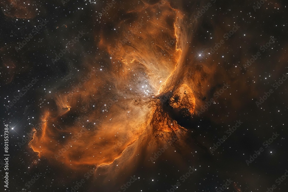 Stunning Star-Filled Nebula Captured in Deep Space