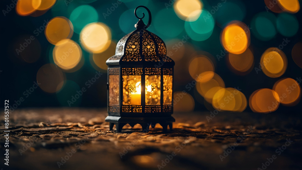 christmas lantern in the night