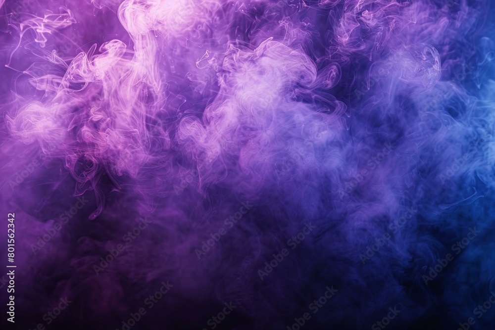 Violet and Blue Smoke Art with Dense Foggy Effect