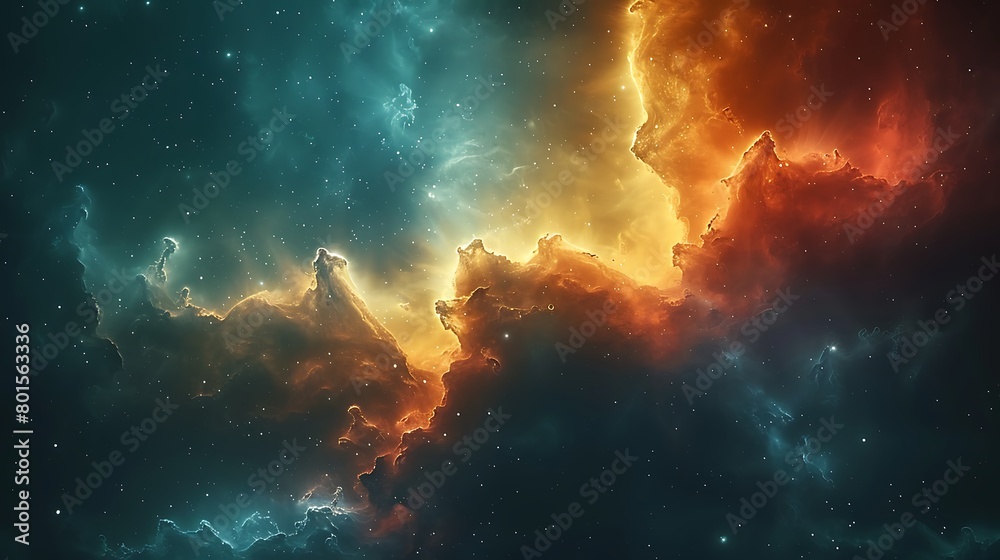 Fototapeta premium a nebula space wallpaper