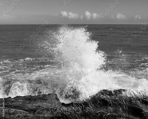 Powerful waves on coast of Ireland