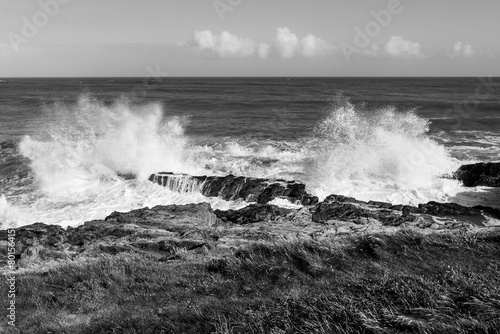 Crushing waves on Atlantic coast of Ireland