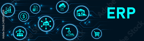 Extended Producer Responsibility (ERP). Enterprise resource planning business and modern technology concept