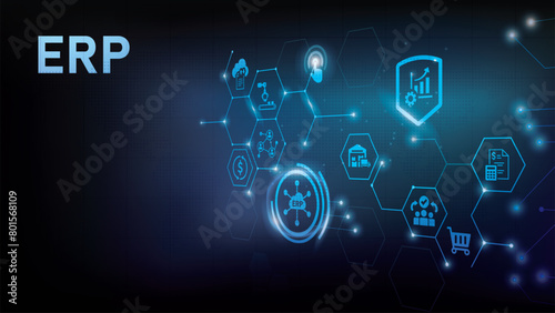 Extended Producer Responsibility (ERP). Enterprise resource planning business and modern technology concept