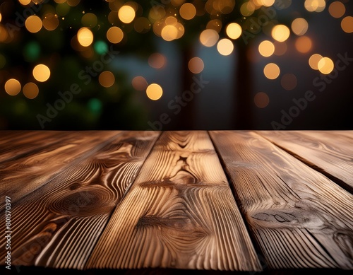 Dramatic Wooden Table Texture with Dark Abstract Background