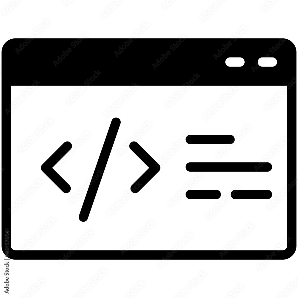 coding solid icon