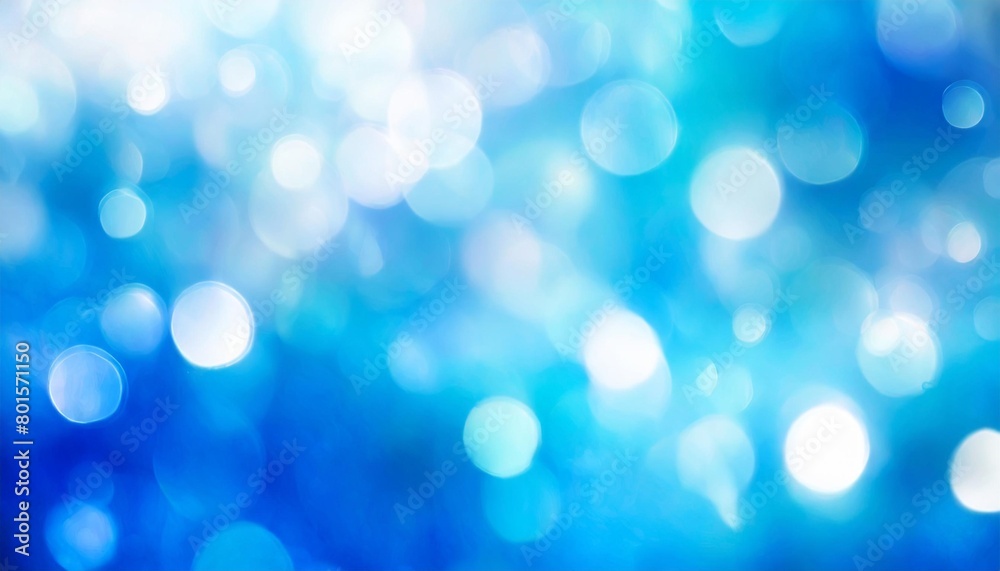 abstract colorful blur blue texture background with white and blue bokeh circles in soft color style template for underwater backdrop or winter design illustration